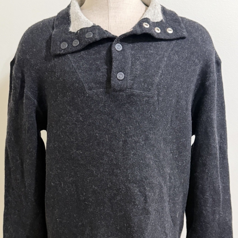 Gianfranco Ferre Wool Blend Men's Pullover 1/2 Snap Sweater XL Made in Italy